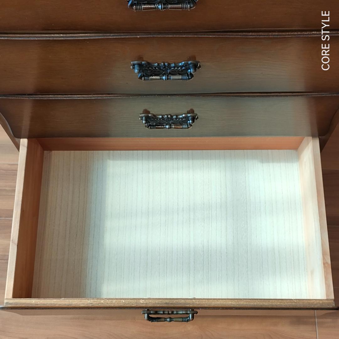 起立木工　サイドキャビネット　アンティーク　サクラ天然木　 5杯　S2