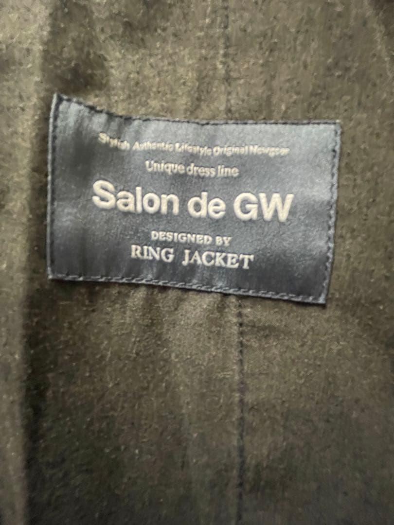 サロンドグローバルワーク　リングジャケット　シアサッカー　セットアップ