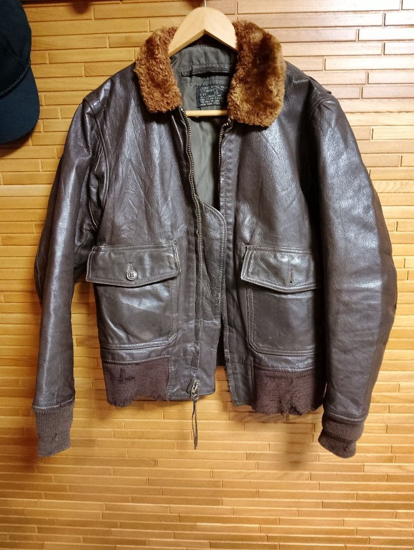 60s 米軍実物G1フライトジャケット USN