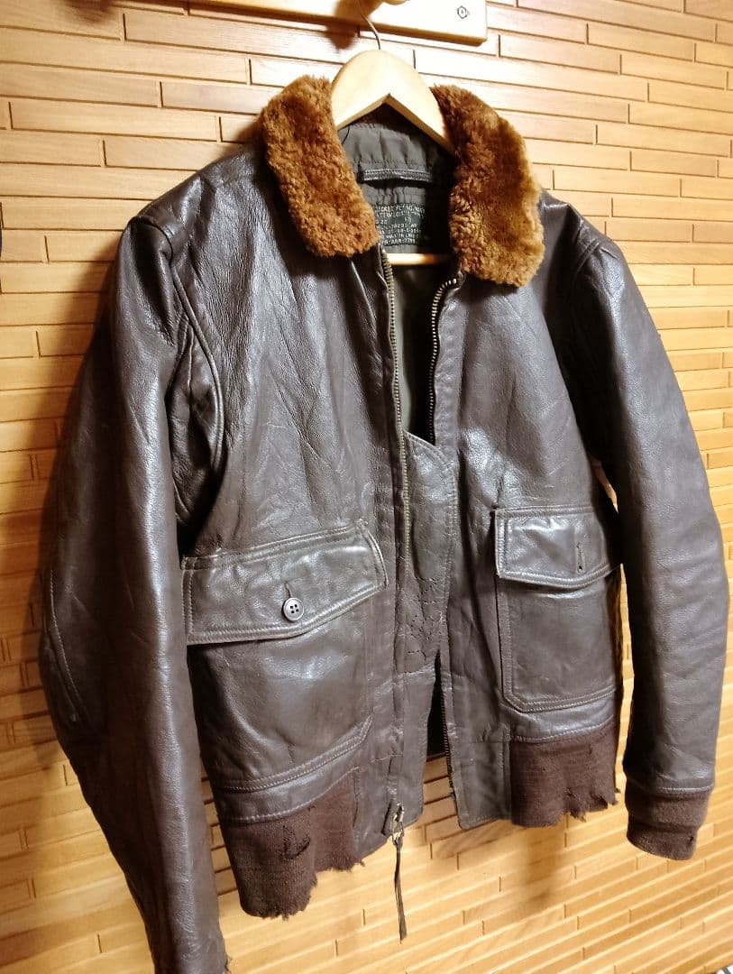 60s 米軍実物G1フライトジャケット USN