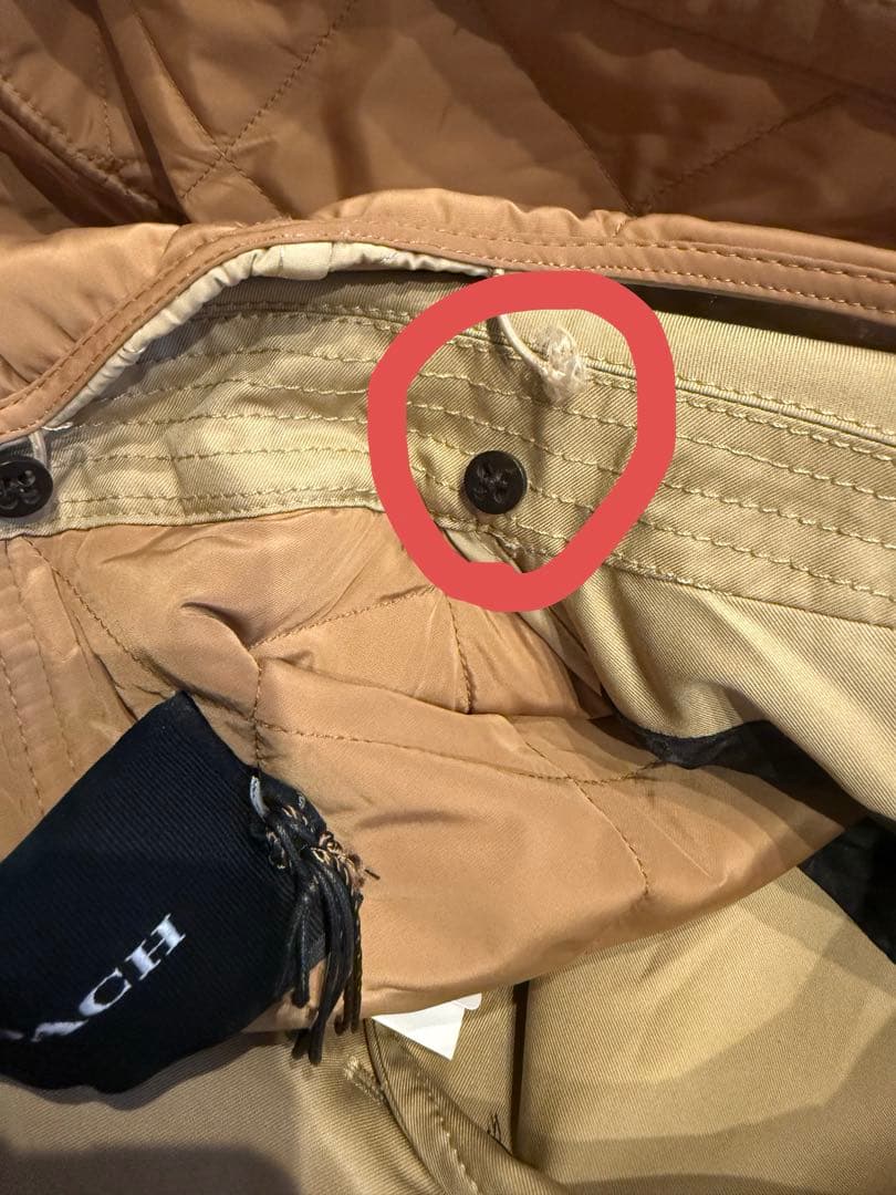 COACH フード付きトレンチコート