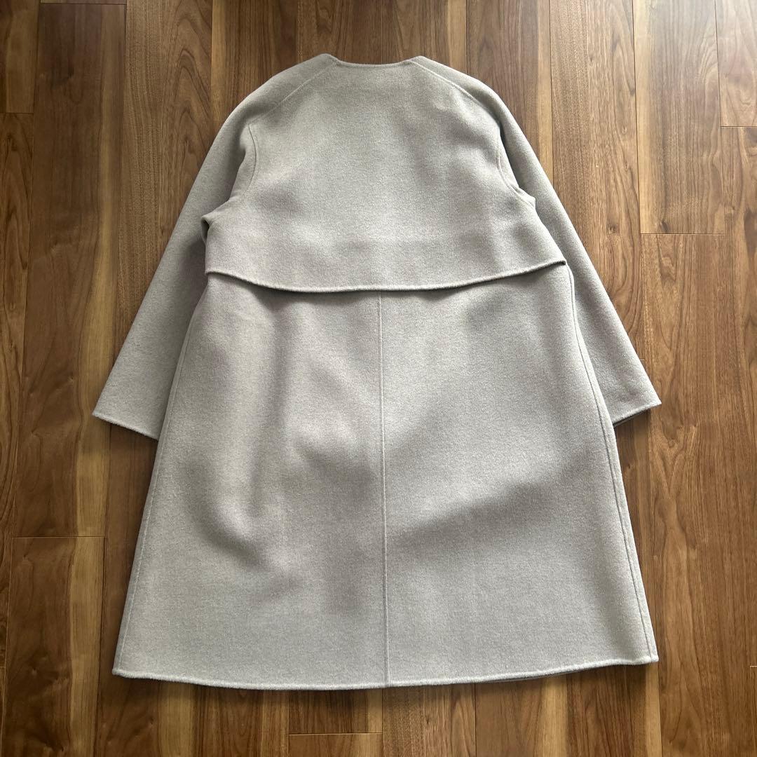 定価94600円【GALERIE VIE 】ウールコート　グレー　ロングコート