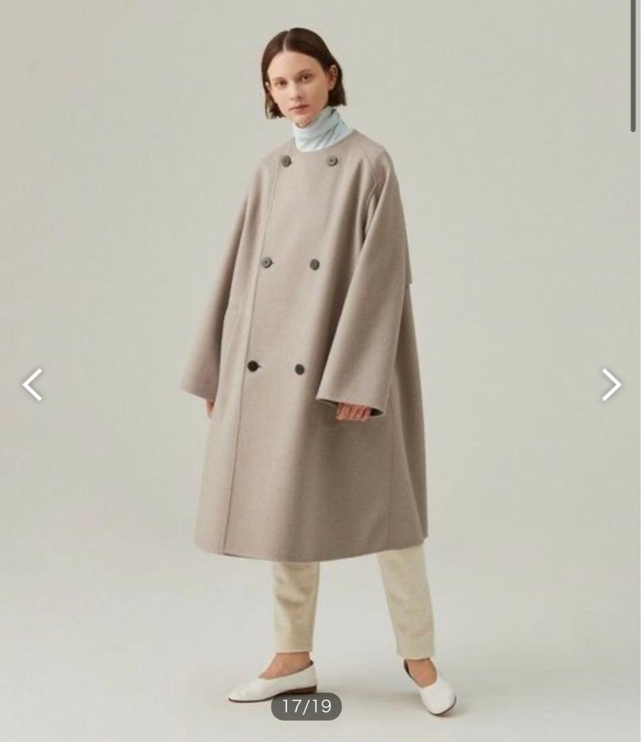 定価94600円【GALERIE VIE 】ウールコート　グレー　ロングコート