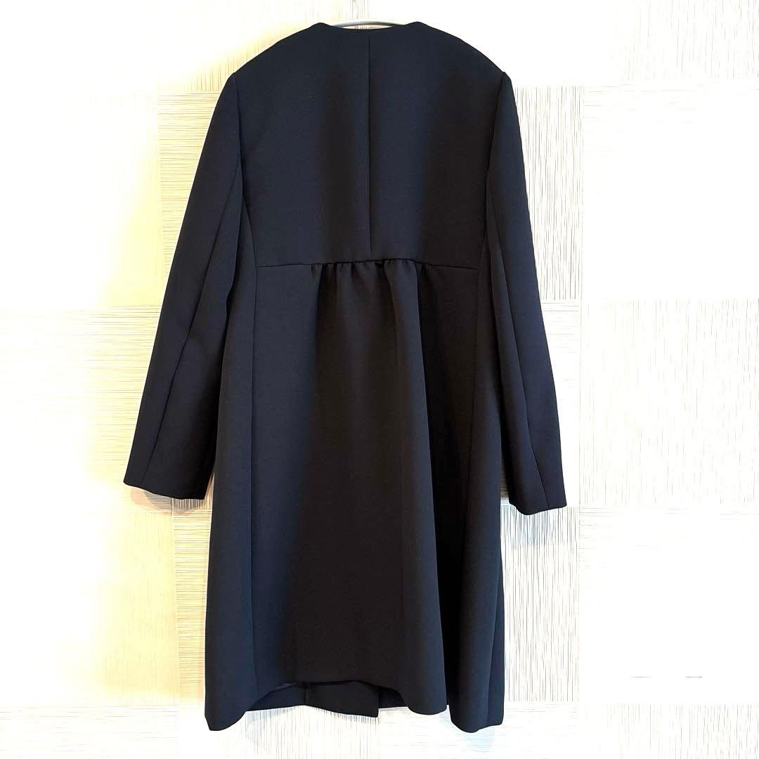 【ほぼ未使用】TO BE CHIC 上品ノーカラーコート｜定価約7万円