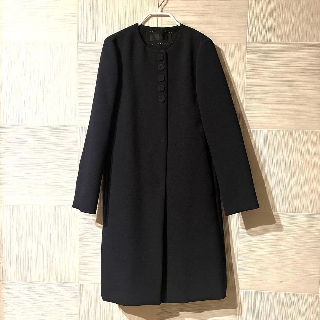 【ほぼ未使用】TO BE CHIC 上品ノーカラーコート｜定価約7万円