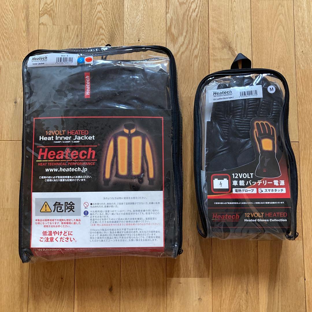 Heatech ヒートインナージャケット Sサイズ & ヒートグローブ Mサイズ