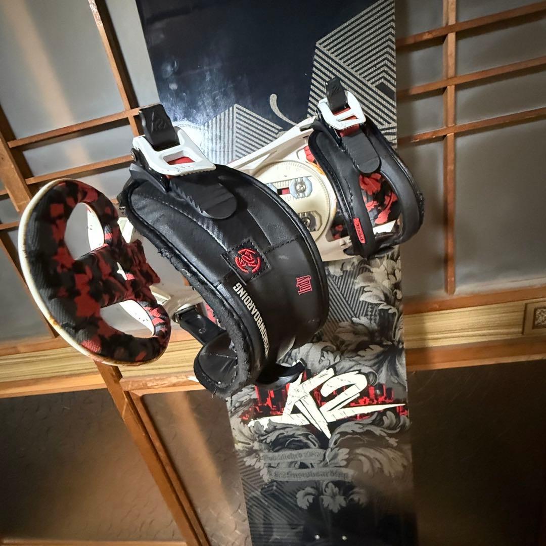 【美品】K2 スノーボード　ビンディング　セット　ケース付き