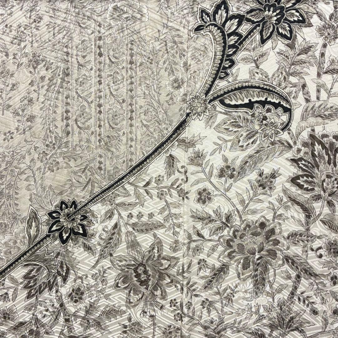 D131 振袖 二代目更甚 江戸更紗 華文 正絹 着物 袷 極美品