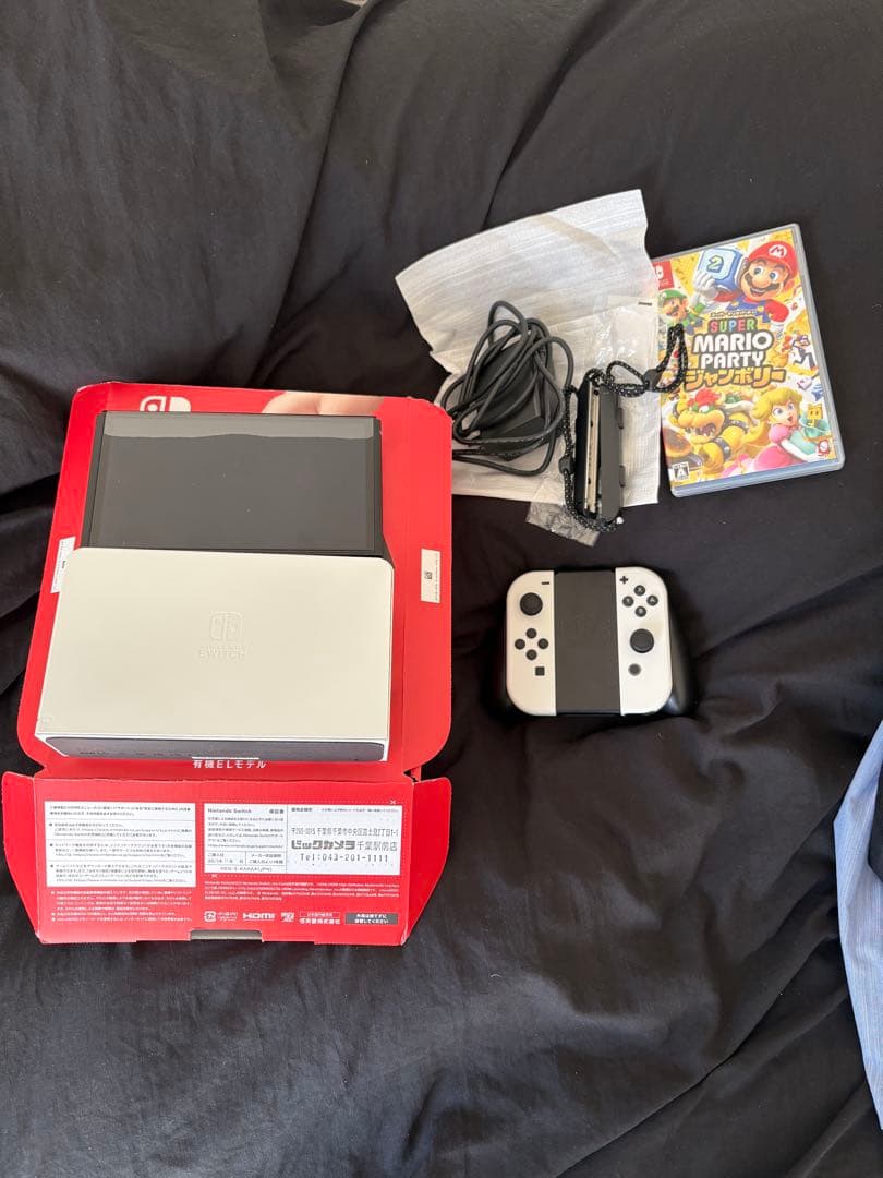 Nintendo Switch 有機ELモデル 本体 モニタカバー、カセット美品