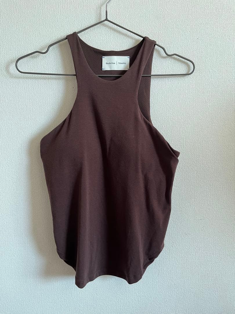 【todayful×studio doe】cupin tanktop(ブラウン)