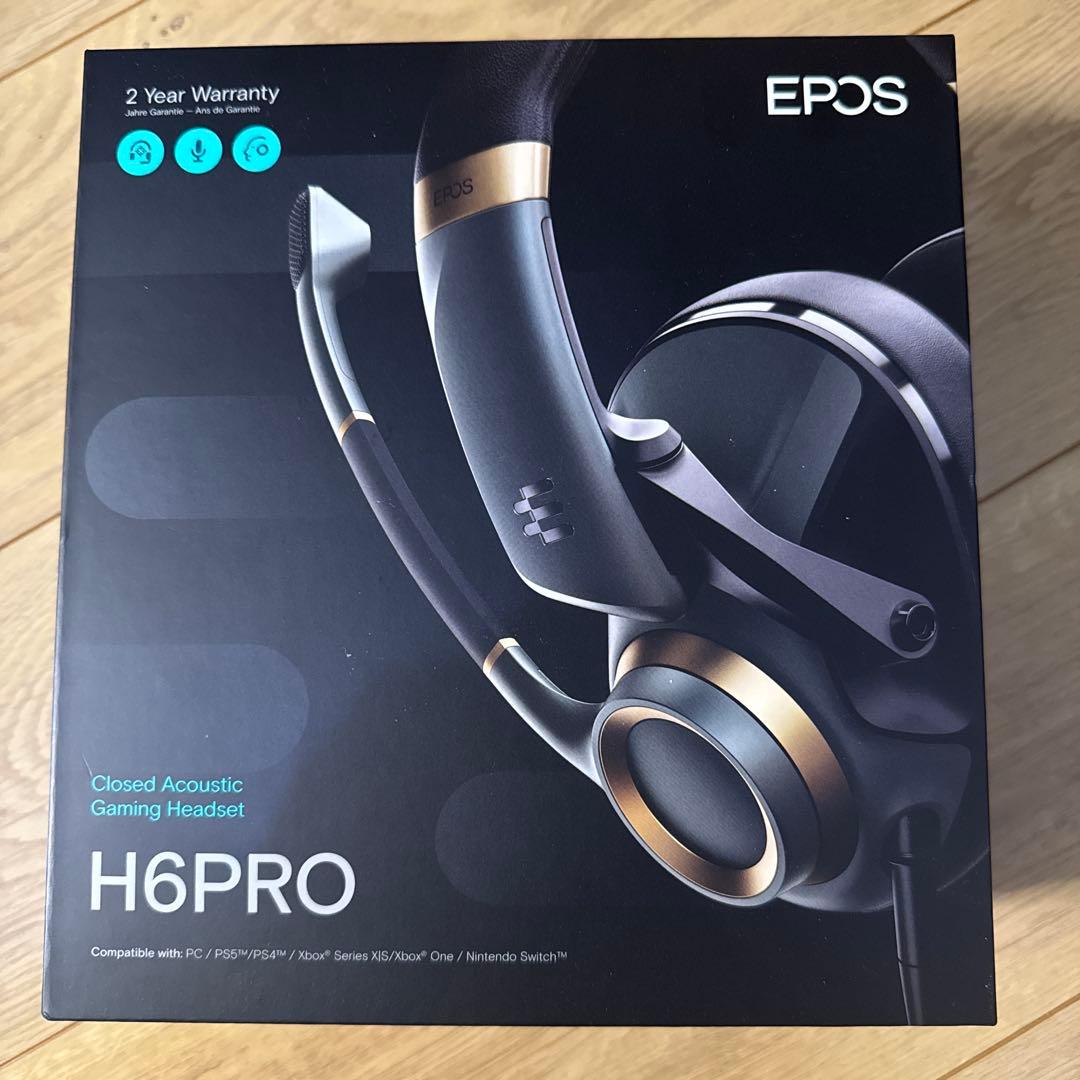 EPOS H6Pro ゲーミングヘッドセット 有線 密閉型