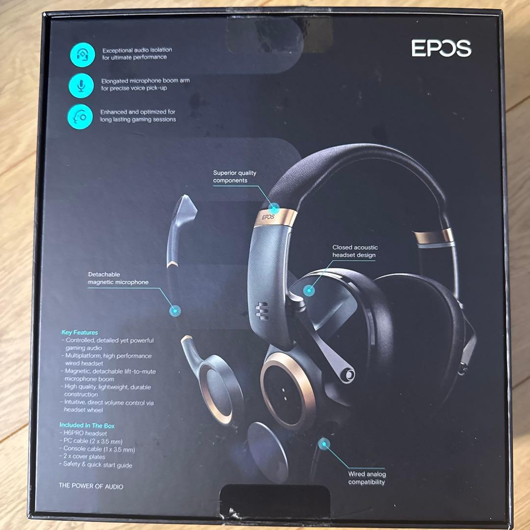 EPOS H6Pro ゲーミングヘッドセット 有線 密閉型