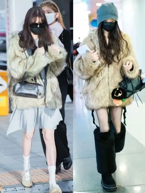 ジャケット・アウター OPEN YY REVERSIBLE FAUX FUR HOOD JACKET