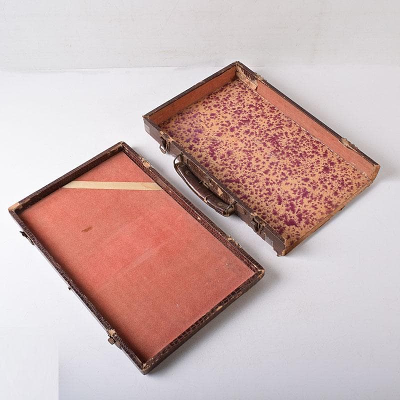 ぶるースカイ　中国　竹嵌　骨牌　背竹牌　麻雀牌　ケース付　C　7747