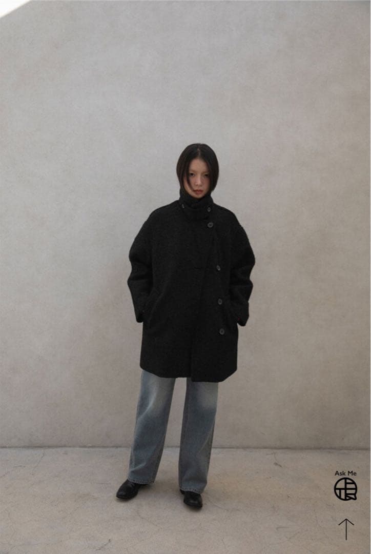 ジャケット・アウター OHATORO Boucle 2way Half Coat