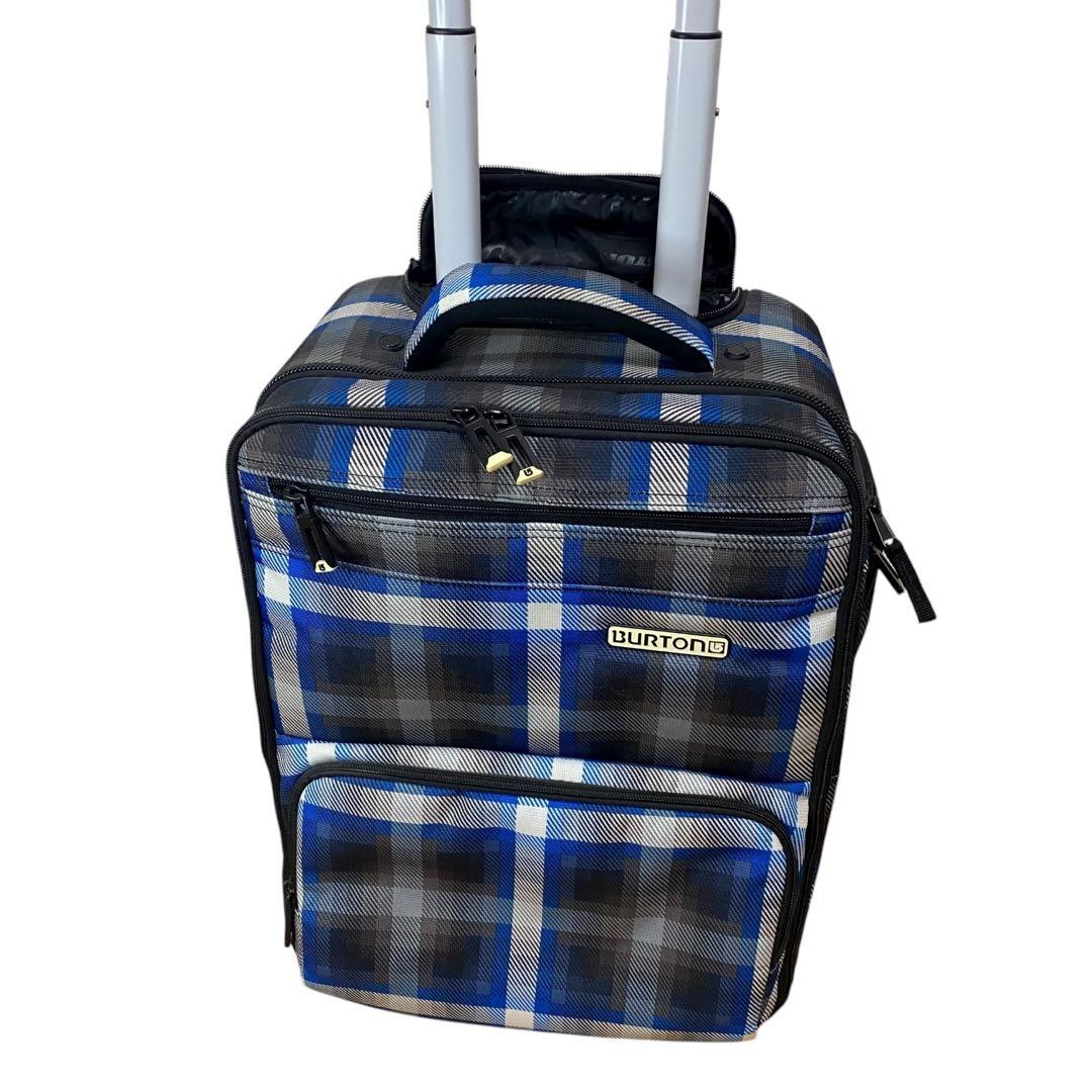 ≪極美品≫BURTON チェック柄 キャリーバック 旅行・スノボに最適！