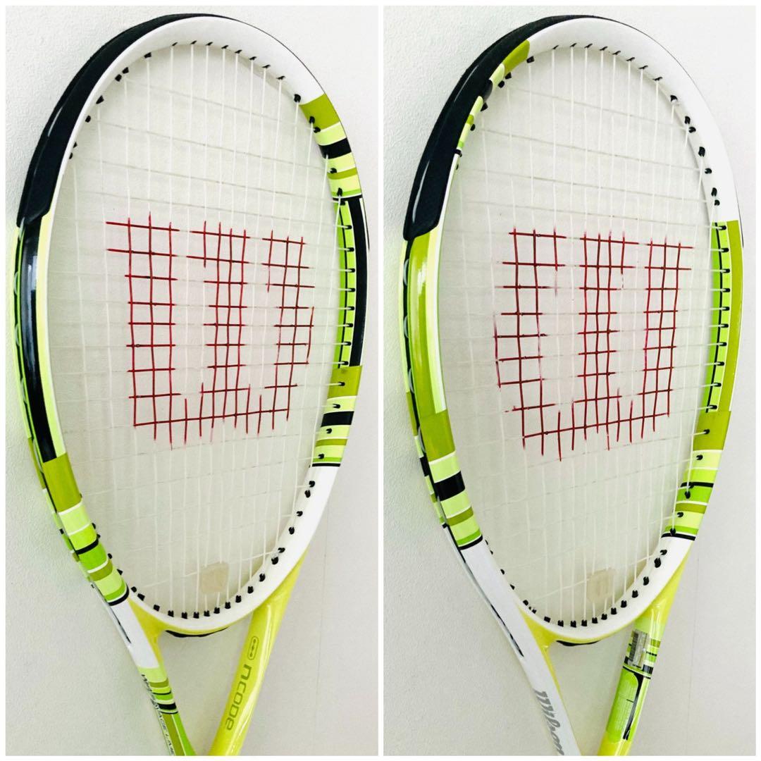 【新品同様】ウィルソン『Nコード W4サベージライム』テニスラケット／G2／限定