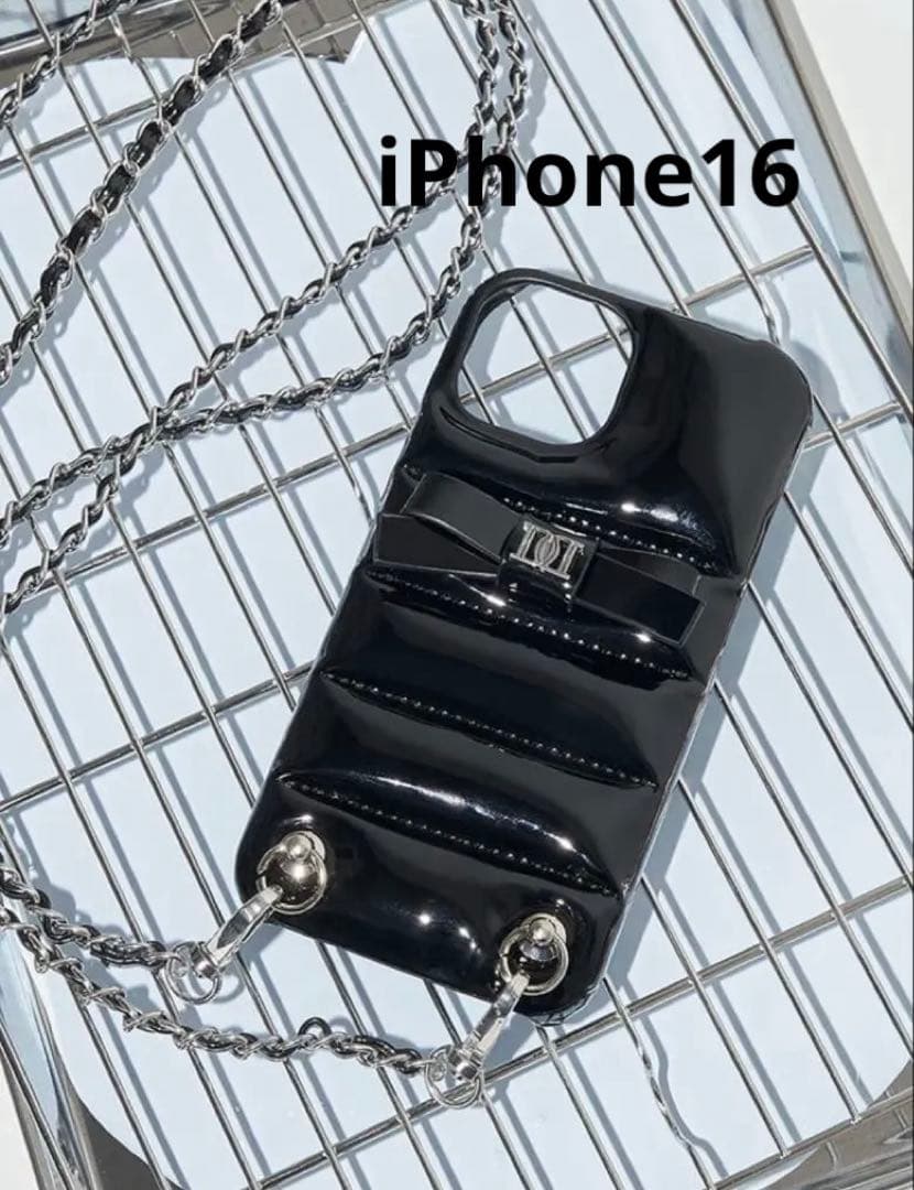 Darich DDリボンiPhoneケース ブラック iPhone16 黒