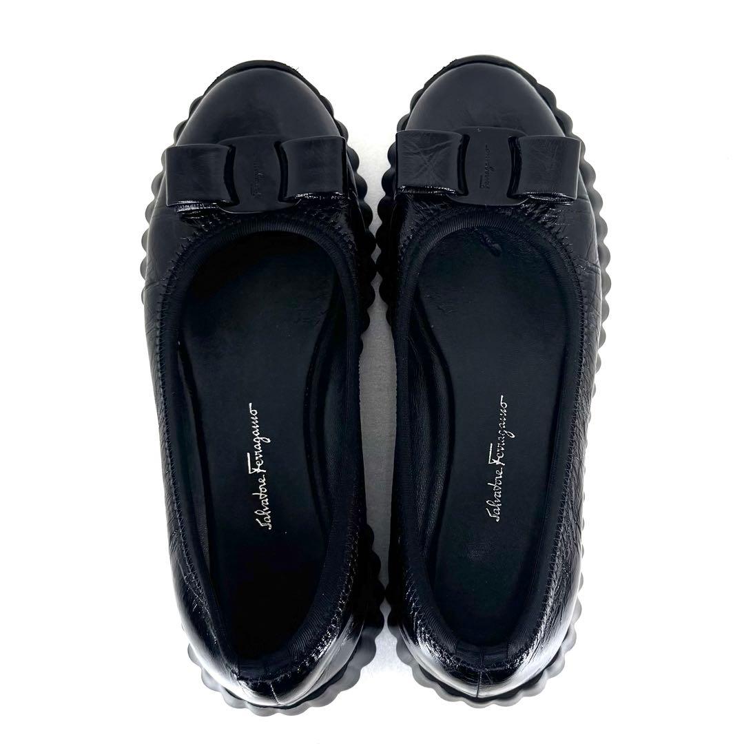 【Ferragamo】 フェラガモ （23.5） フラットシューズ DOLLY