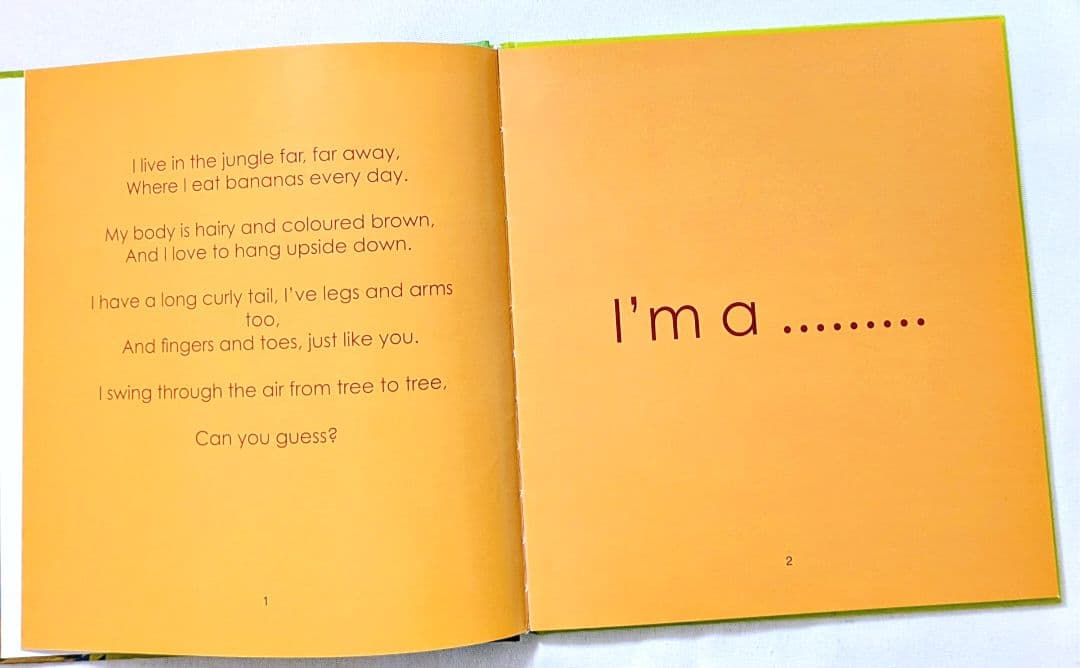 確認用◆洋書☆オススメ♪ 動物当てクイズが楽しめる絵本◆