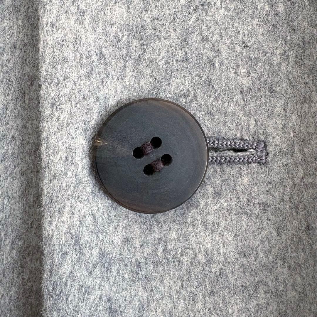 GALERIE VIE カシミヤビーバー ノーカラーコート グレー