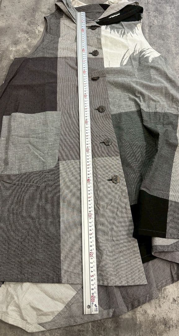 る*ん様 慈雨 センソユニコ ノースリーブブラウス グレー 40 ar02064