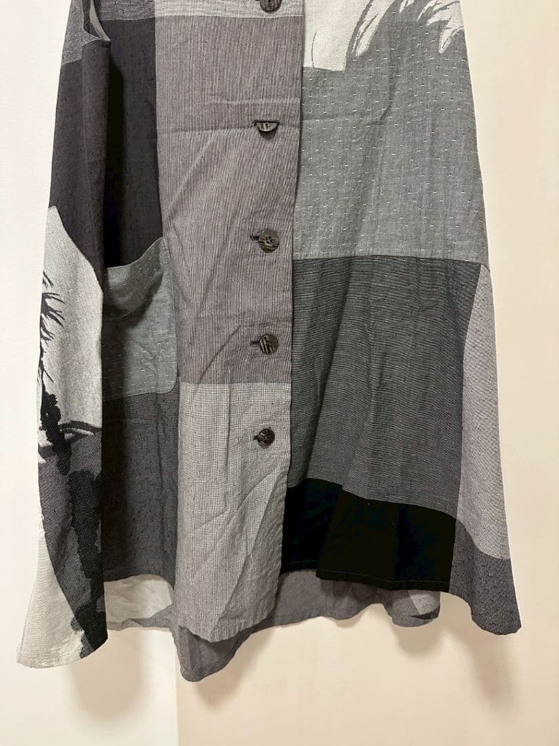 る*ん様 慈雨 センソユニコ ノースリーブブラウス グレー 40 ar02064