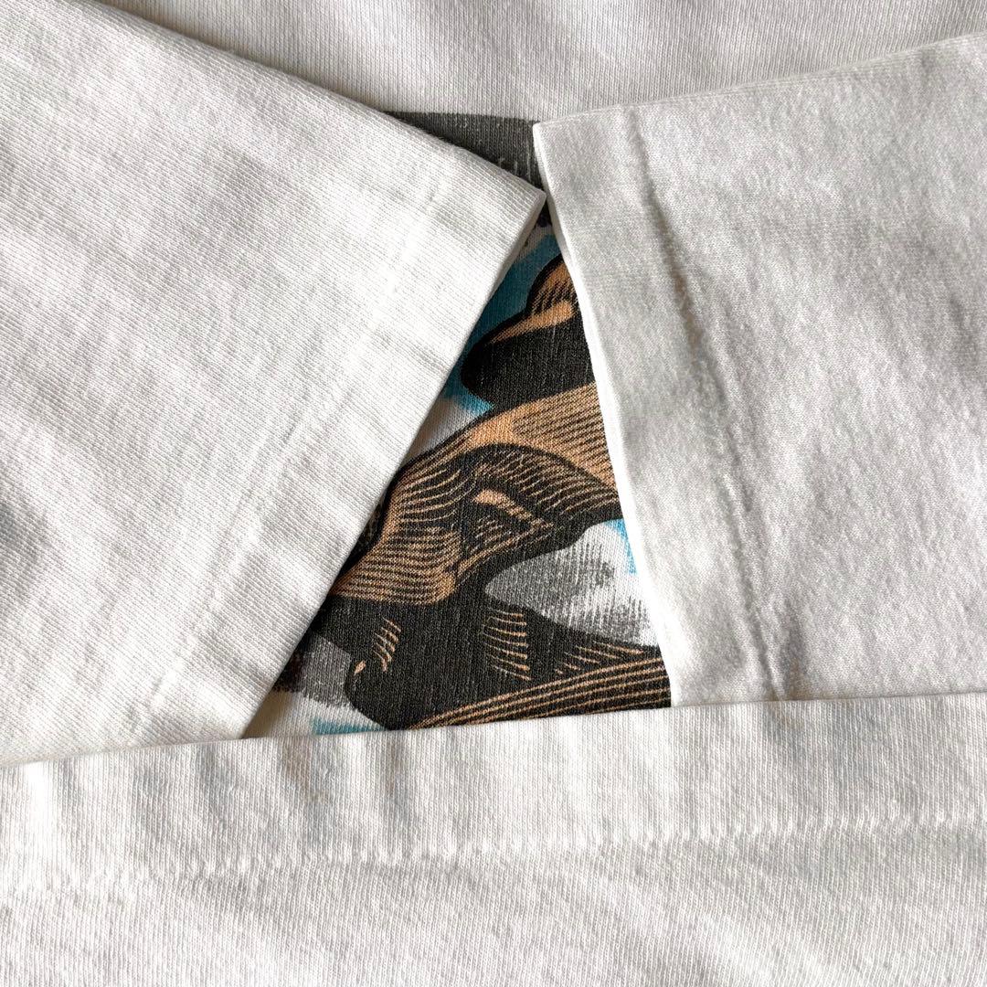 【激レア!!】90s M.C.ESCHER アートプリントTシャツ L シングル