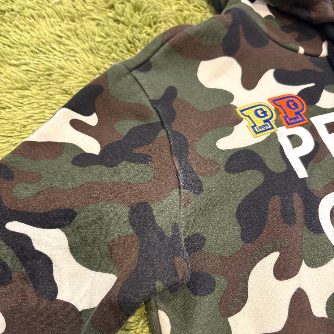 パーリーゲイツ PEARLYGATES パーカー 迷彩 カモフラ ワッペン 1
