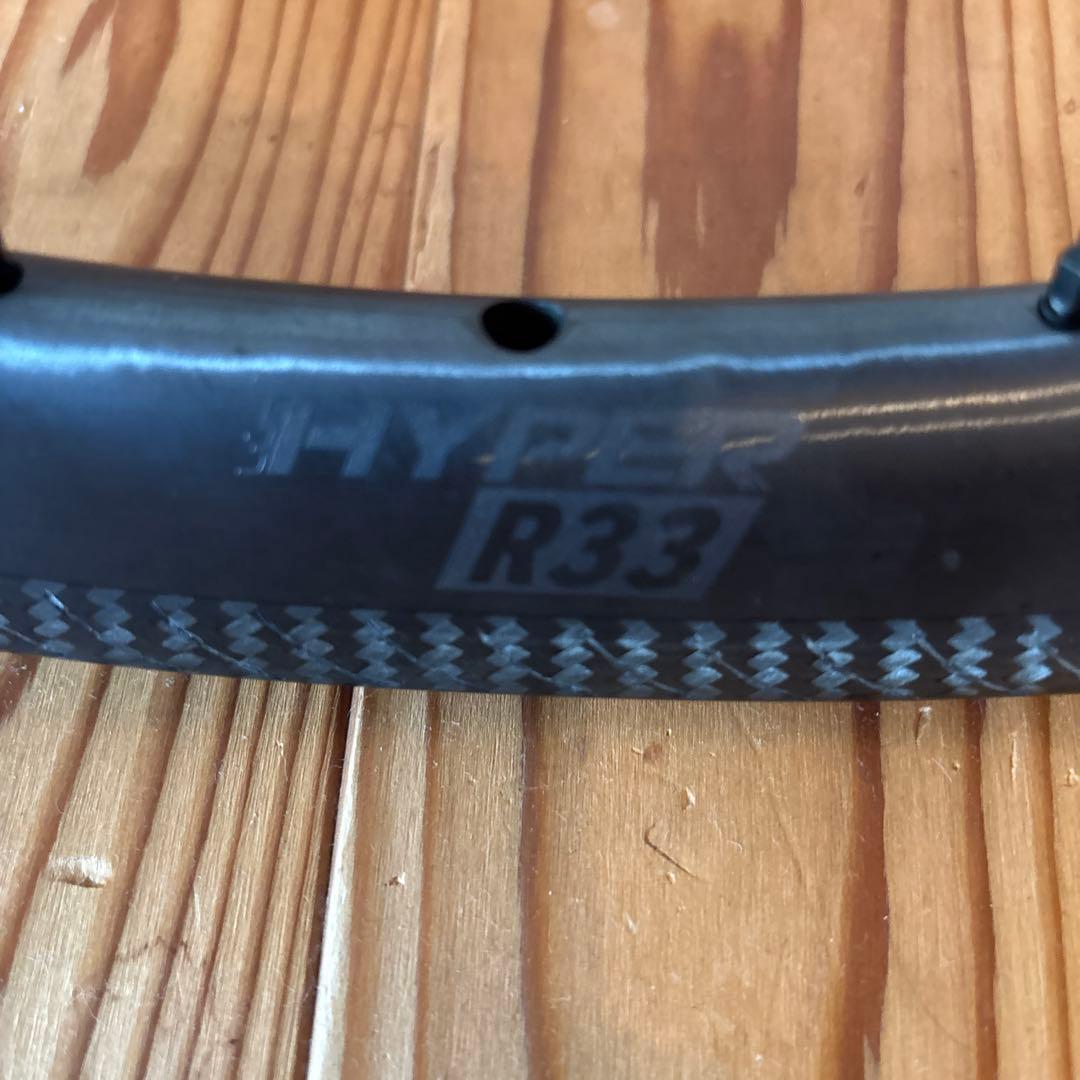 HYPER R33 カーボンリムブレーキホイール 2本セット