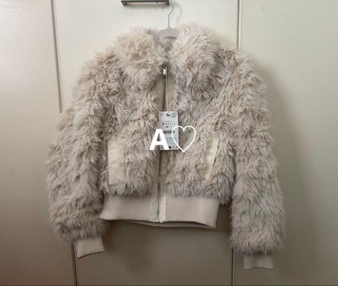 ZARA ザラ フェイクファーボンバージャケット Sサイズ 新品タグ付き