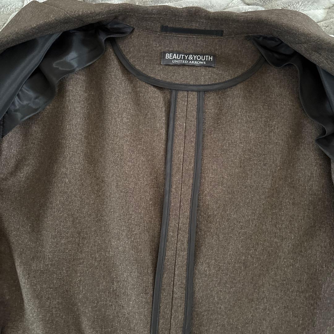 【BEAUTY & YOUTH】ビューティーアンドユース スーツ　ブラウン　L
