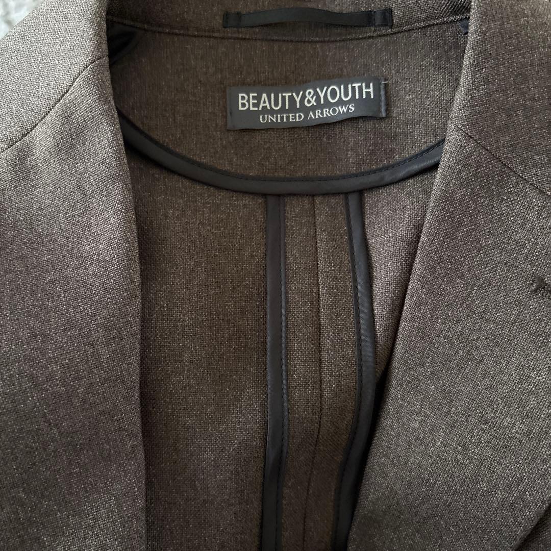 【BEAUTY & YOUTH】ビューティーアンドユース スーツ　ブラウン　L