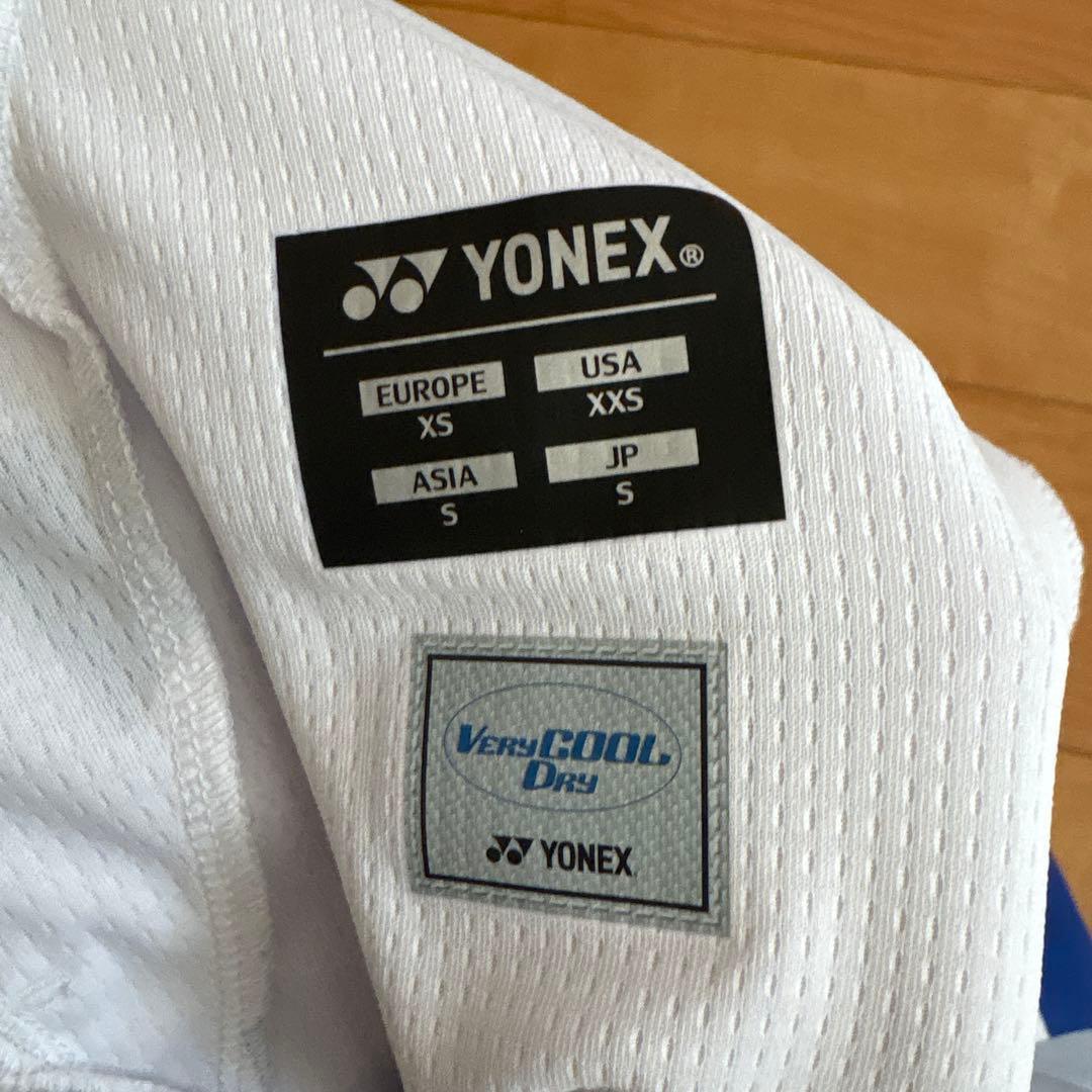 YONEX バドミントンゲームパンツ JP S ホワイト/ブルー