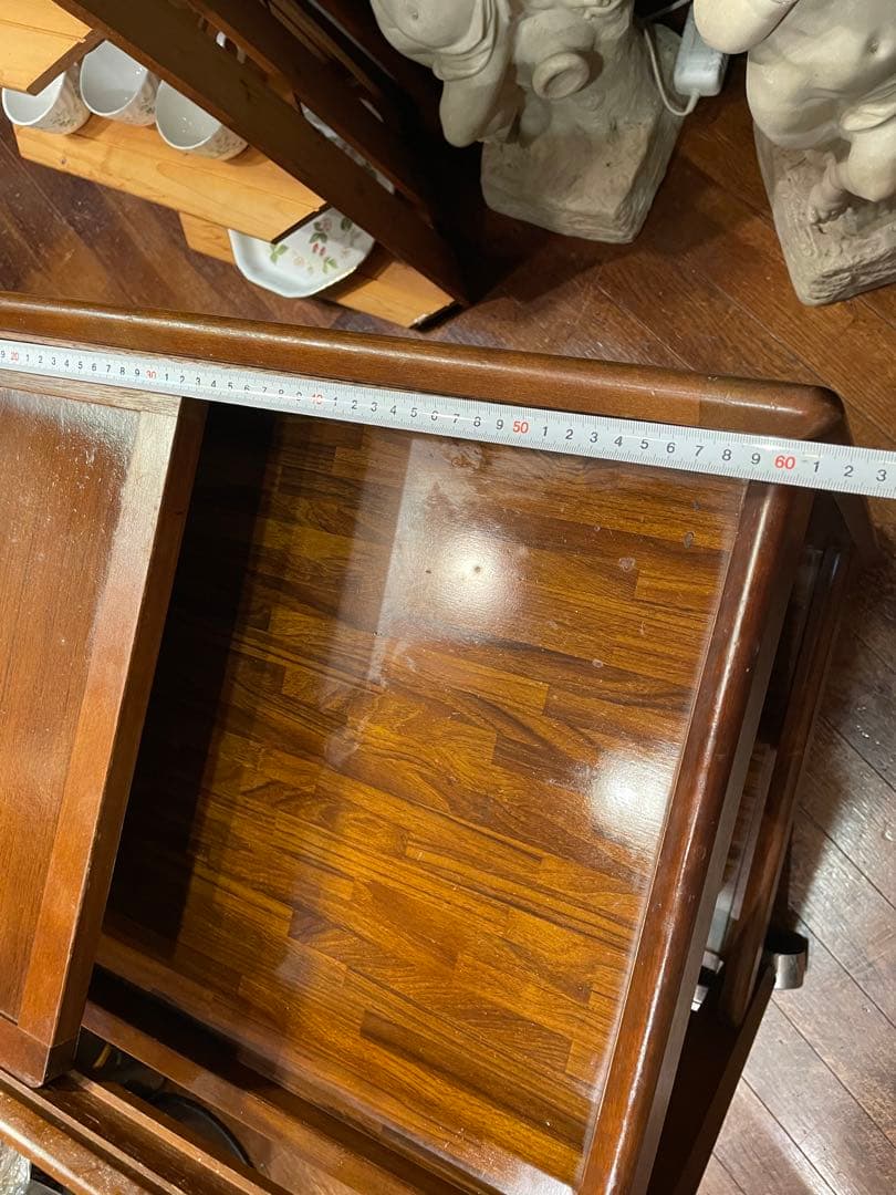 ご購入者専用！再日程調整用です！カリモク　木製キッチンワゴン キャスター付き