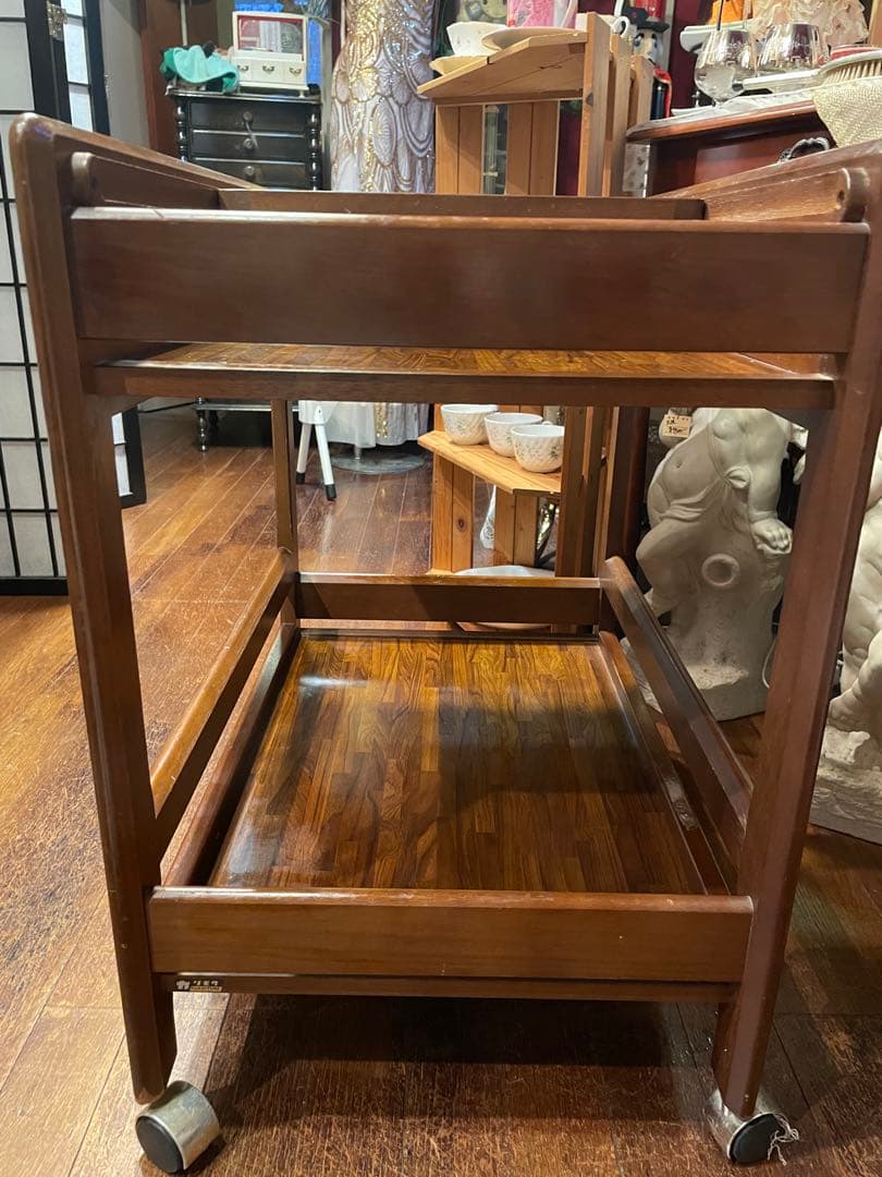 ご購入者専用！再日程調整用です！カリモク　木製キッチンワゴン キャスター付き