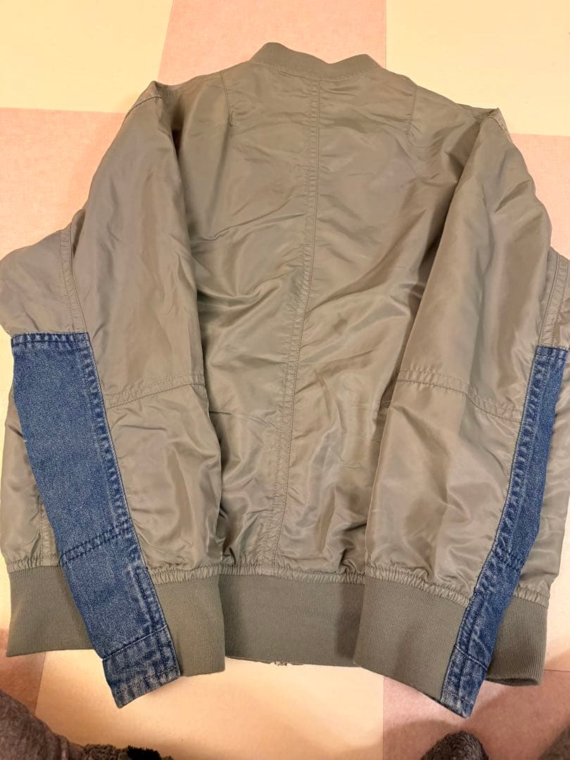 お値下げ致しました❗️Rattle Trap デニム切替MA-1ジャケット L