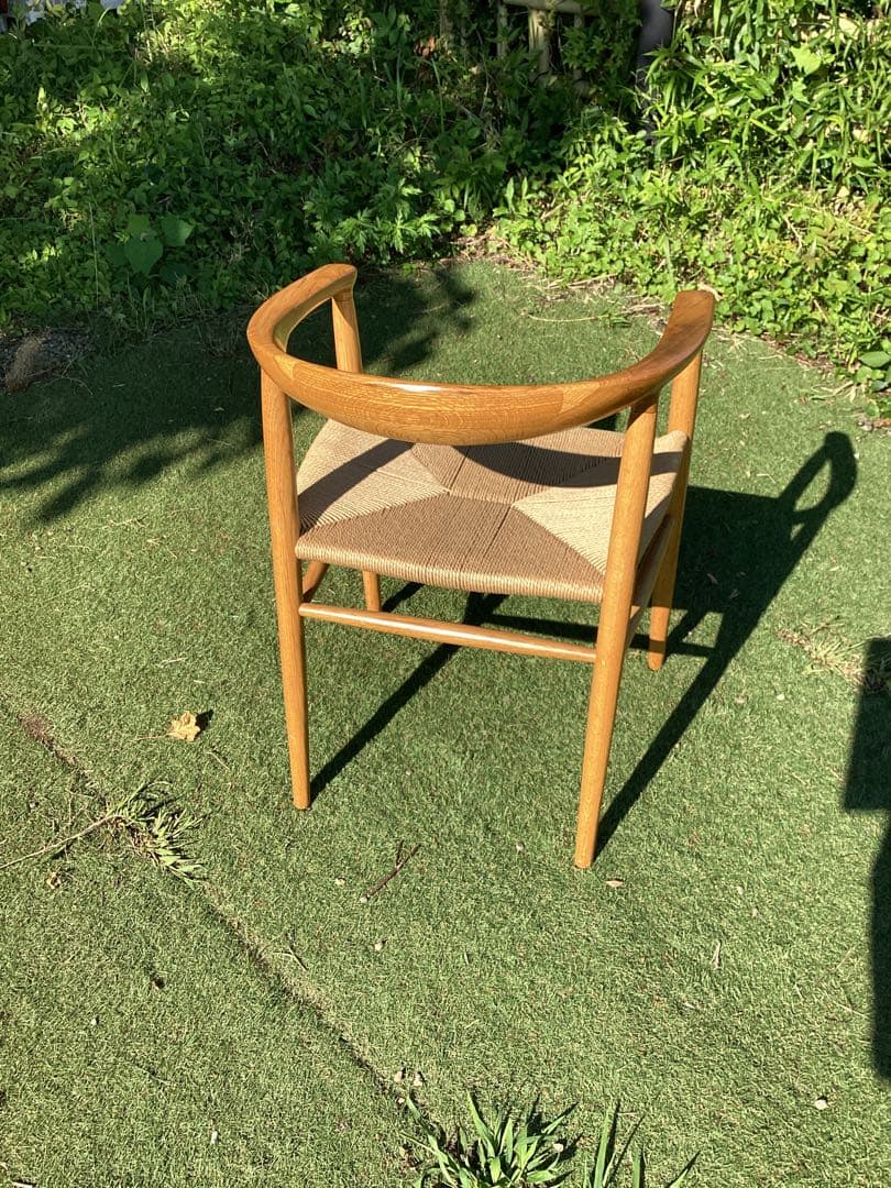 無印良品　アームチェア　北欧風　ダイニングチェア　ナチュラル