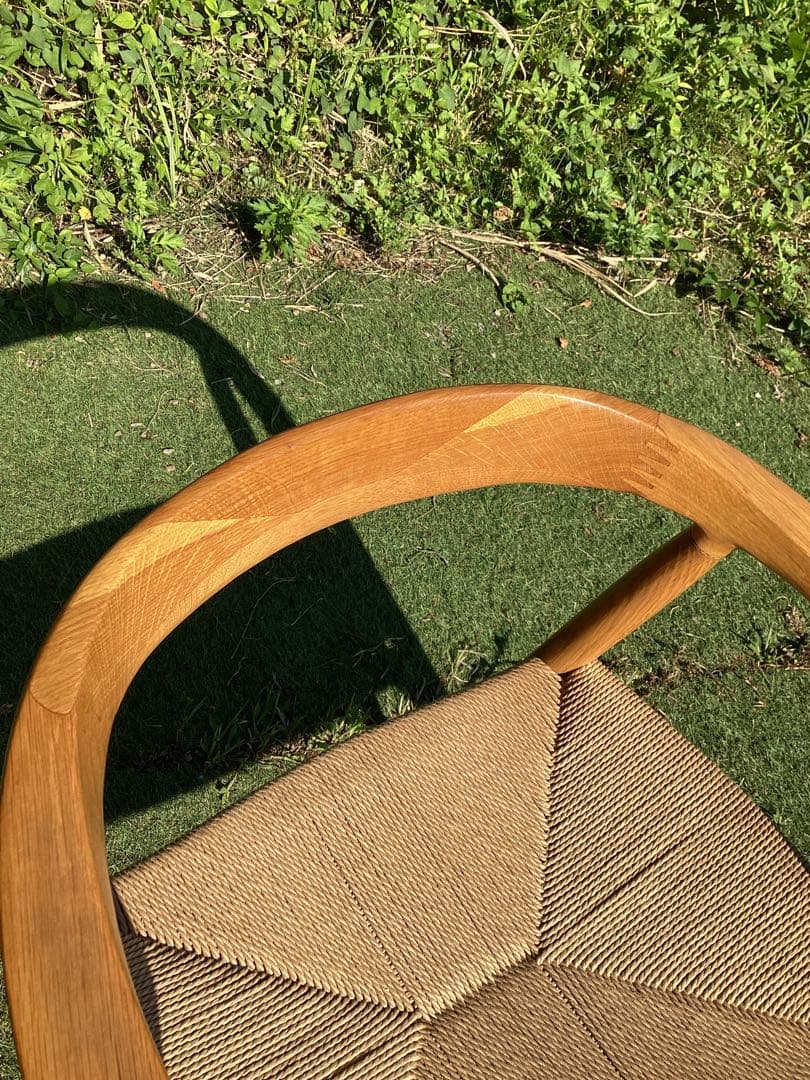 無印良品　アームチェア　北欧風　ダイニングチェア　ナチュラル