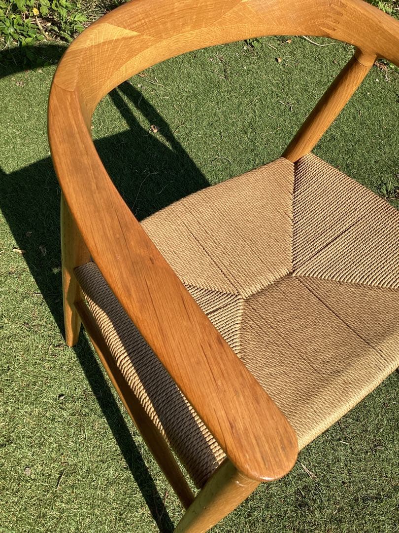 無印良品　アームチェア　北欧風　ダイニングチェア　ナチュラル