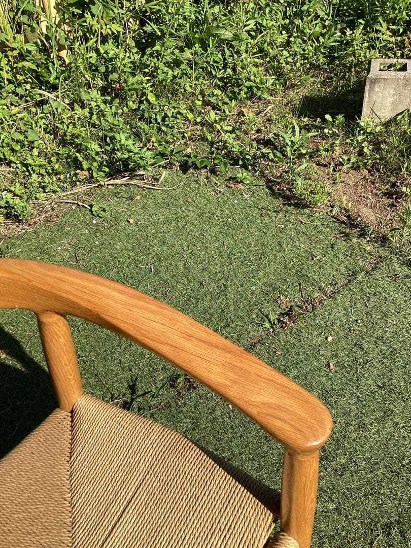 無印良品　アームチェア　北欧風　ダイニングチェア　ナチュラル