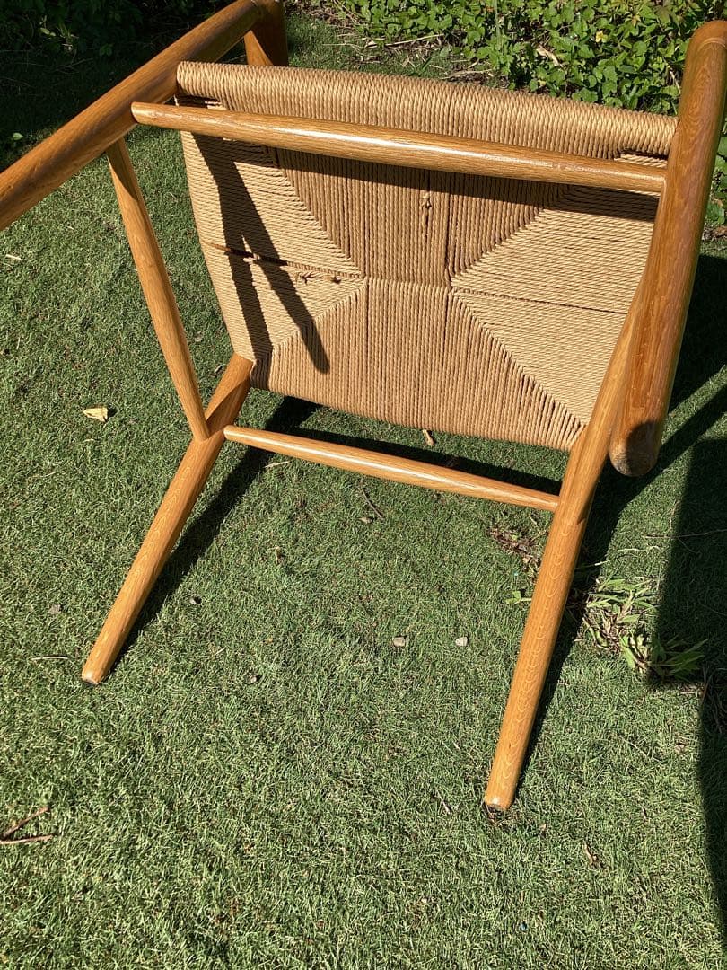 無印良品　アームチェア　北欧風　ダイニングチェア　ナチュラル