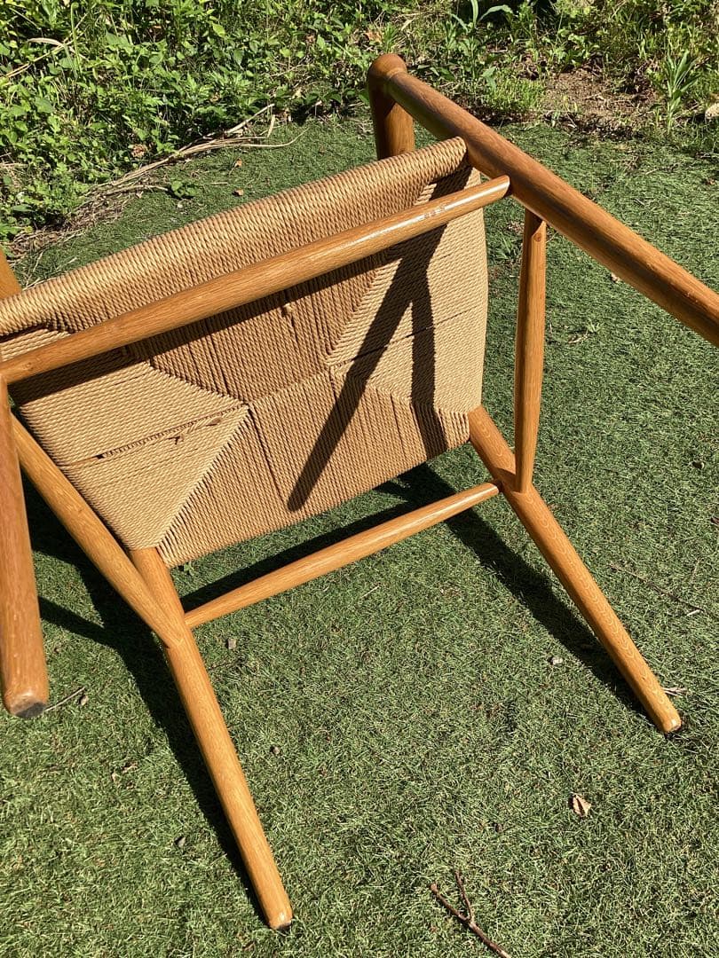 無印良品　アームチェア　北欧風　ダイニングチェア　ナチュラル