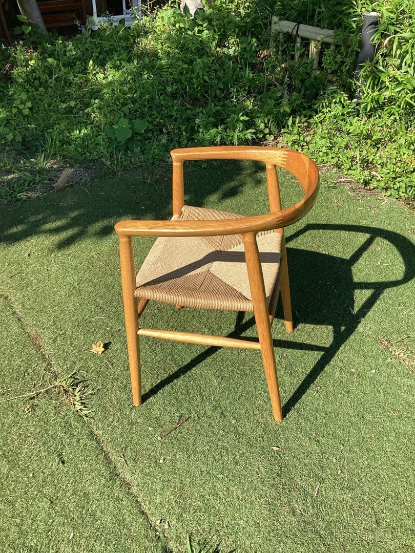 無印良品　アームチェア　北欧風　ダイニングチェア　ナチュラル