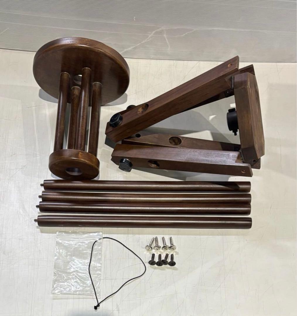 野天傘　野立傘　木製　スタンド　茶屋　立台　レトロ　アンティーク　組み立て式