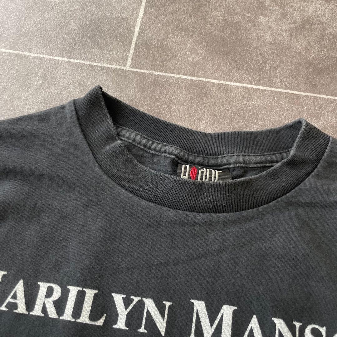 Marilyn Manson Believe Tシャツ 褪黒 XL