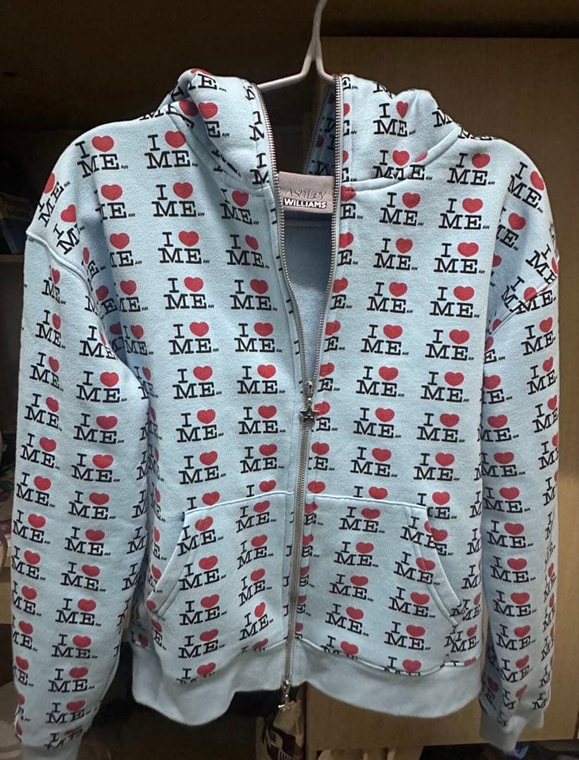 廃盤　Ashley Williams I ♥︎ ME 水色　パーカー