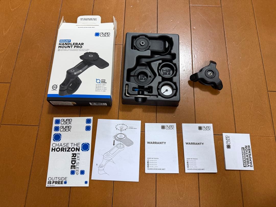 [美品] QUAD LOCK HANDLEBAR MOUNT PRO おまけ付き