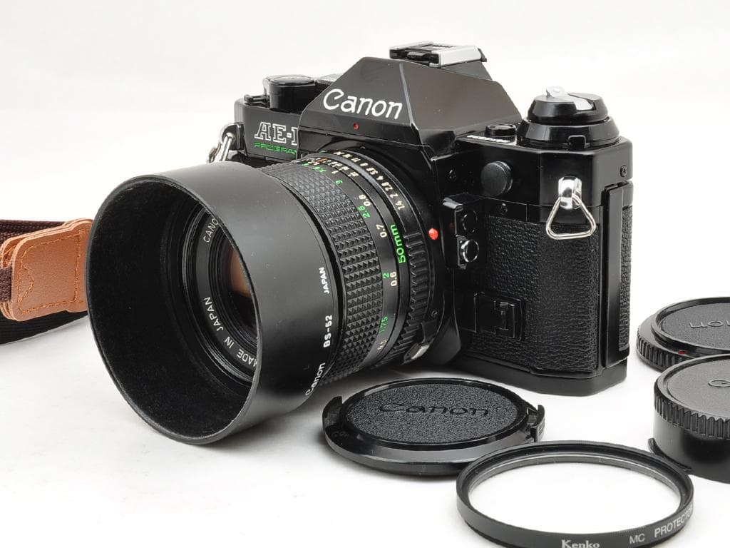 キヤノン AE-1 PROGRAM NFD 50mm f1.4 +付属品 動確