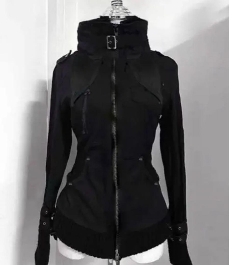 ブラック フード付きジャケット